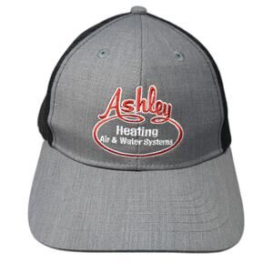 Ashley Heating Air & Water Systems Snapback Trucker Hat Gray OS Mesh Back AMG